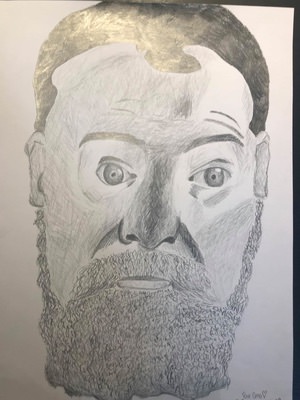 Autoportrait par Anastasia Floris 15 ans 9ème prix catégorie Ados