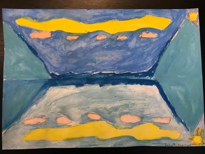 Les reflet des montagnes par Emilie Ferdinand 8 ans 8ème prix catégorie enfants