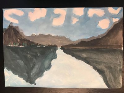 Mon Lac de Thoune par Kelly Esmeralda Penà-Estrada 10 ème prix catégorie enfants