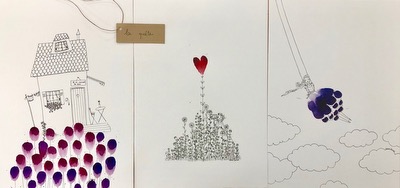 La quête, triptyque par Alexia Boisset 1er prix catégorie Adultes